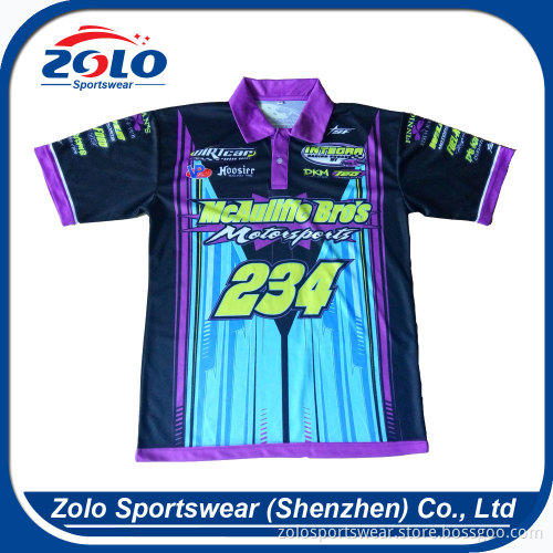 2017 new design cheap 100% polyester custom polo shirt